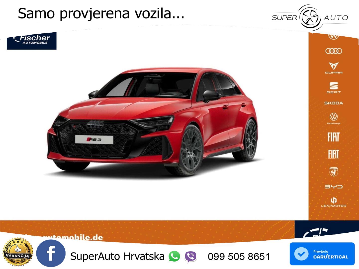 Audi RS3 Sedan 2.5 TFSI (400 KS) quattro S tronic LED+GR SJED+ACC