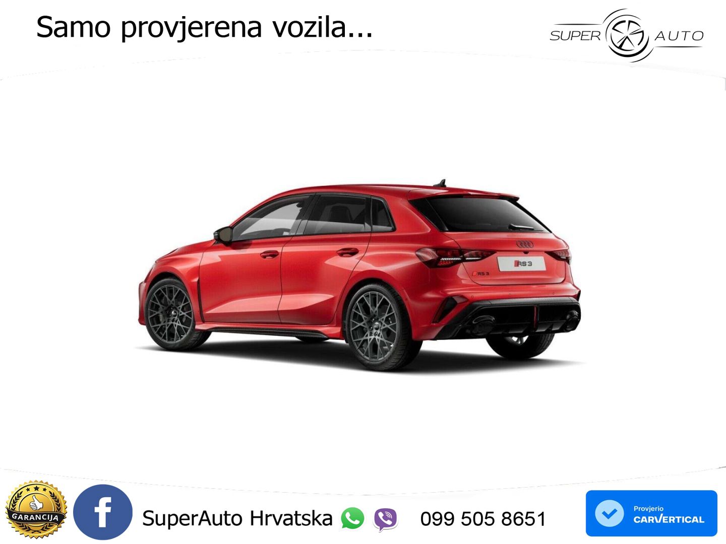 Audi RS3 Sedan 2.5 TFSI (400 KS) quattro S tronic LED+GR SJED+ACC