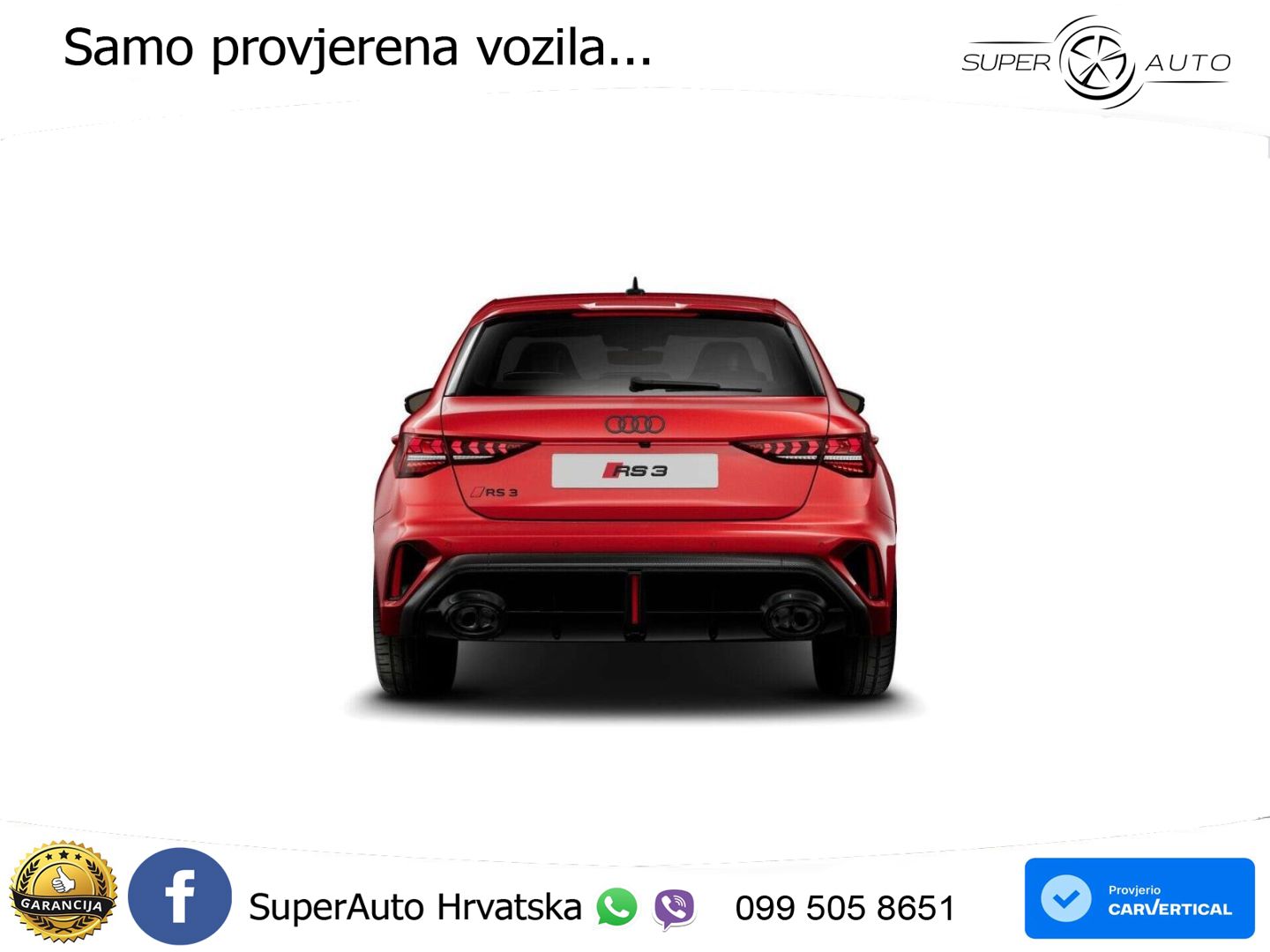 Audi RS3 Sedan 2.5 TFSI (400 KS) quattro S tronic LED+GR SJED+ACC