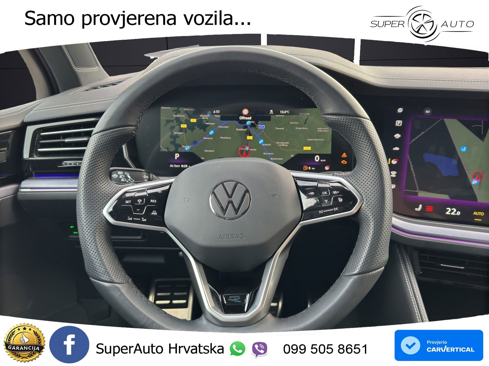 Volkswagen Touareg 3.0 V6 TDI (231 KS) 4MOTION Tiptronic ZRAČNI+ACC+4xGR SJED+KAM