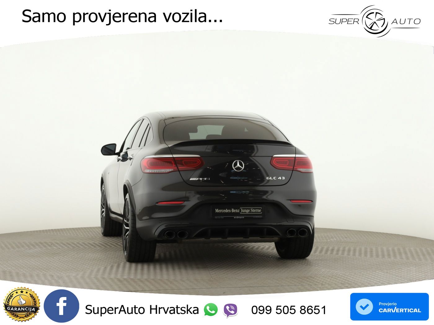 Mercedes GLC Coupe AMG 43 V6 (390 KS) 4MATIC TCT ZRAČNI+ACC+GR SJED+360