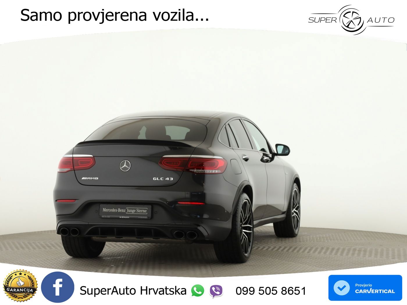 Mercedes GLC Coupe AMG 43 V6 (390 KS) 4MATIC TCT ZRAČNI+ACC+GR SJED+360