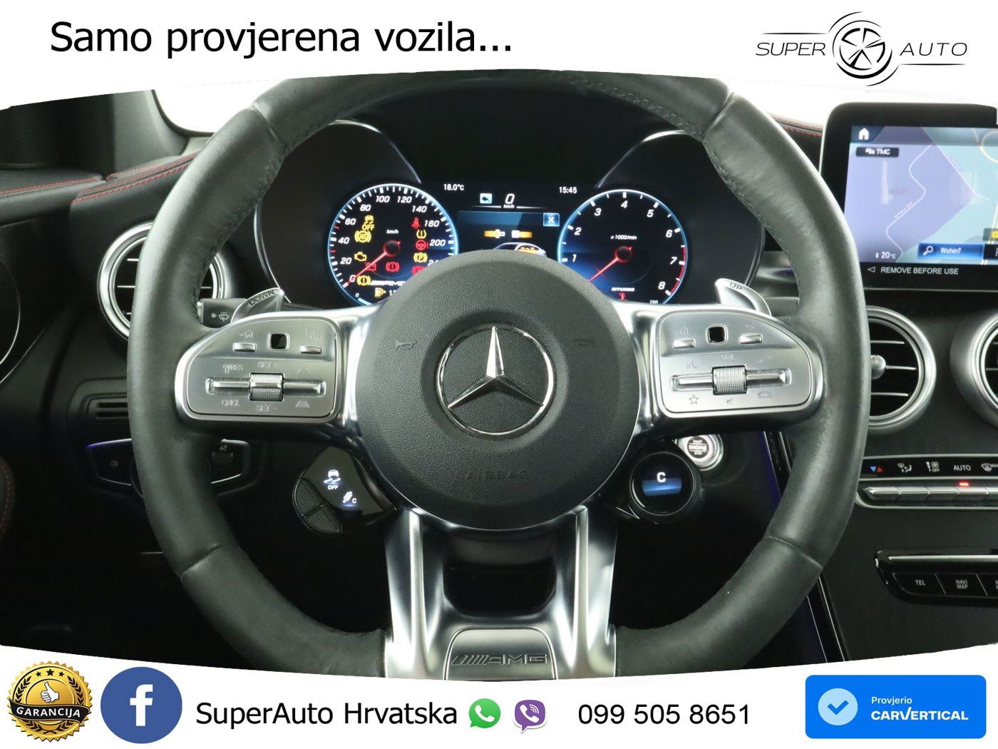 Mercedes GLC Coupe AMG 43 V6 (390 KS) 4MATIC TCT ZRAČNI+ACC+GR SJED+360