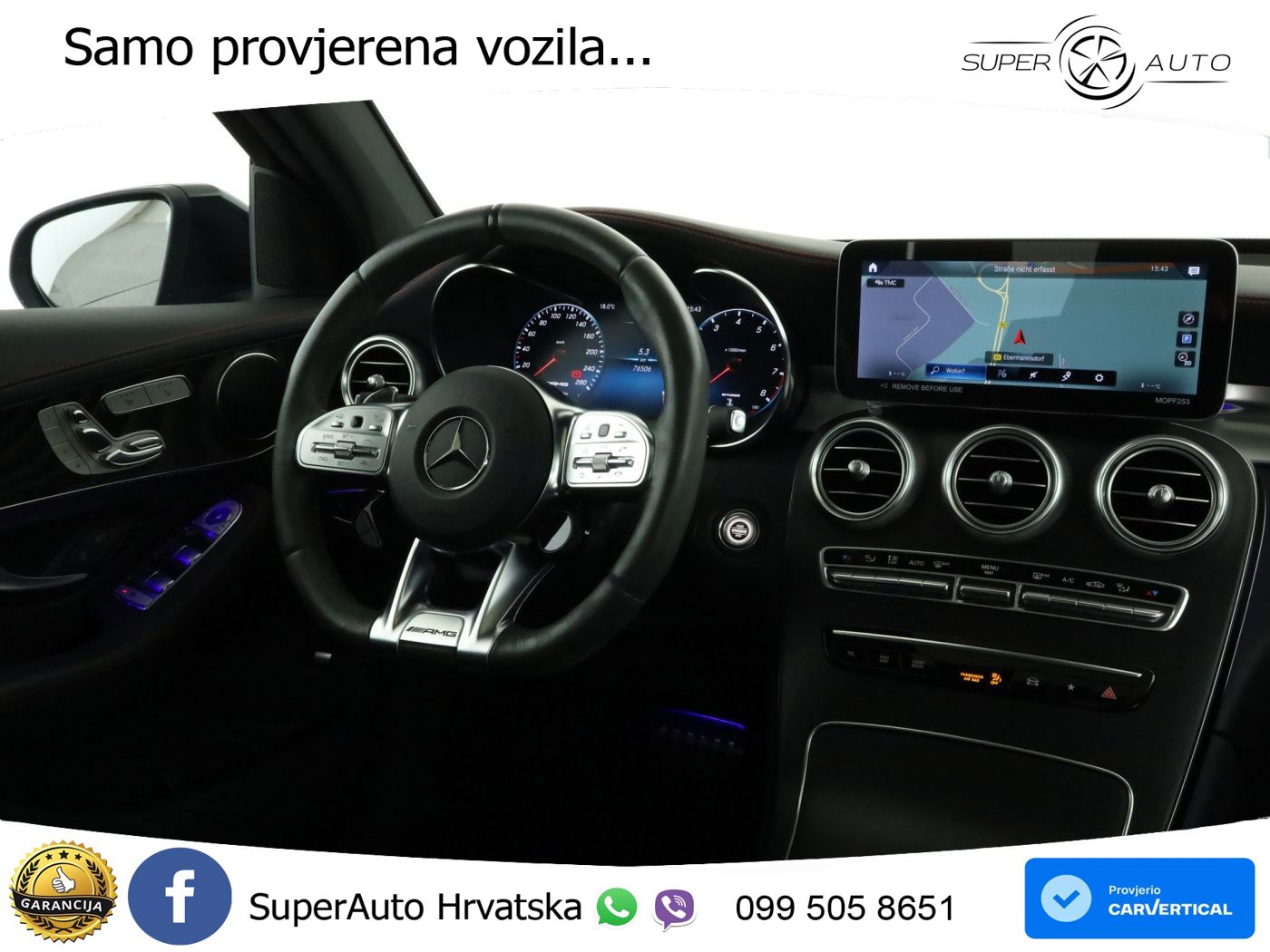 Mercedes GLC Coupe AMG 43 V6 (390 KS) 4MATIC TCT ZRAČNI+ACC+GR SJED+360