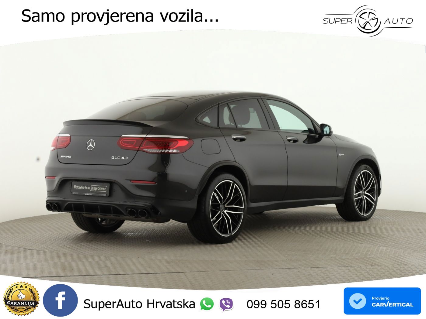 Mercedes GLC Coupe AMG 43 V6 (390 KS) 4MATIC TCT ZRAČNI+ACC+GR SJED+360