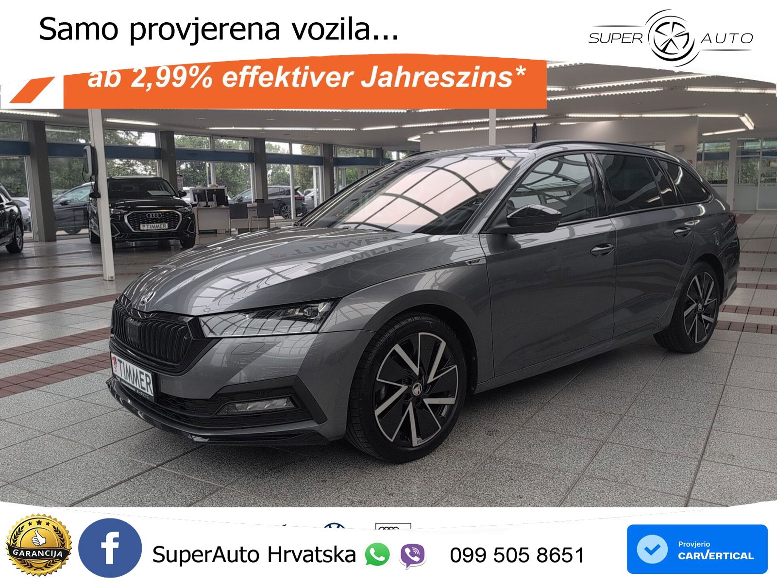 Škoda Octavia Combi 2.0 TDI (150 KS) DSG SportLine LED+GR SJED+ACC
