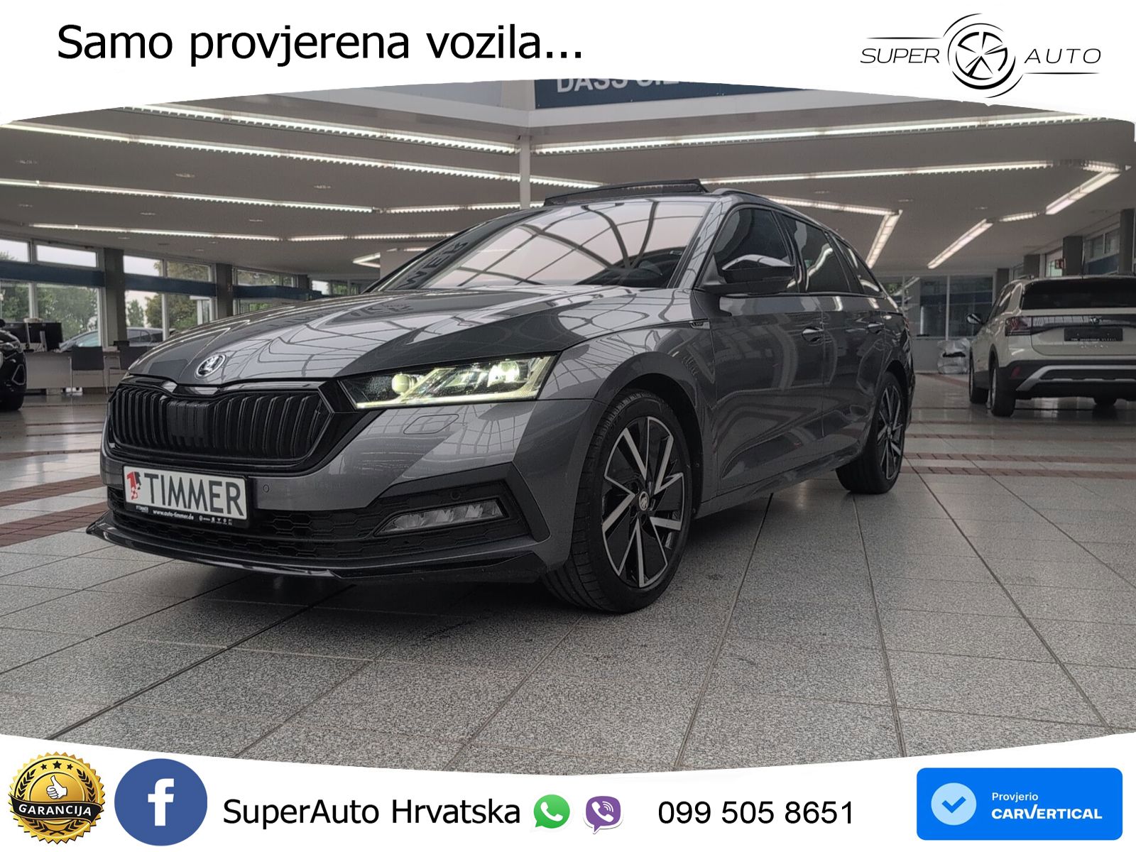 Škoda Octavia Combi 2.0 TDI (150 KS) DSG SportLine LED+GR SJED+ACC