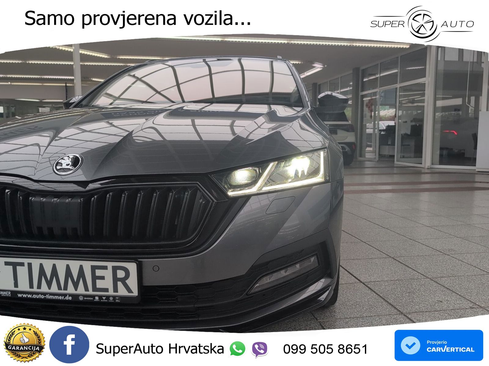 Škoda Octavia Combi 2.0 TDI (150 KS) DSG SportLine LED+GR SJED+ACC