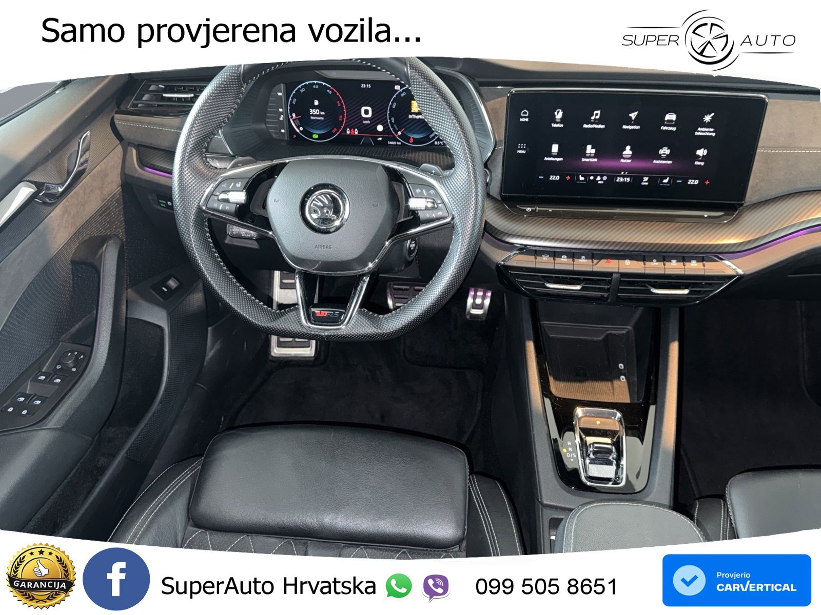 Škoda Octavia Combi RS 2.0 TDI (200 KS) DSG LED+GR SJED+ACC