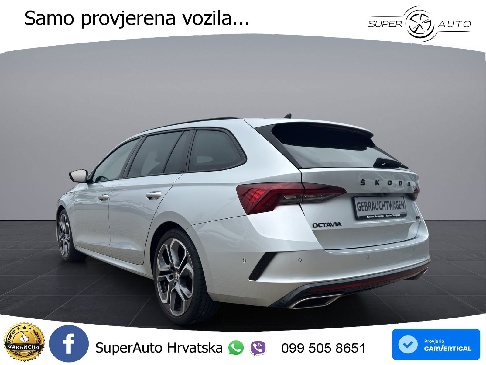Škoda Octavia Combi RS 2.0 TDI (200 KS) DSG LED+GR SJED+ACC