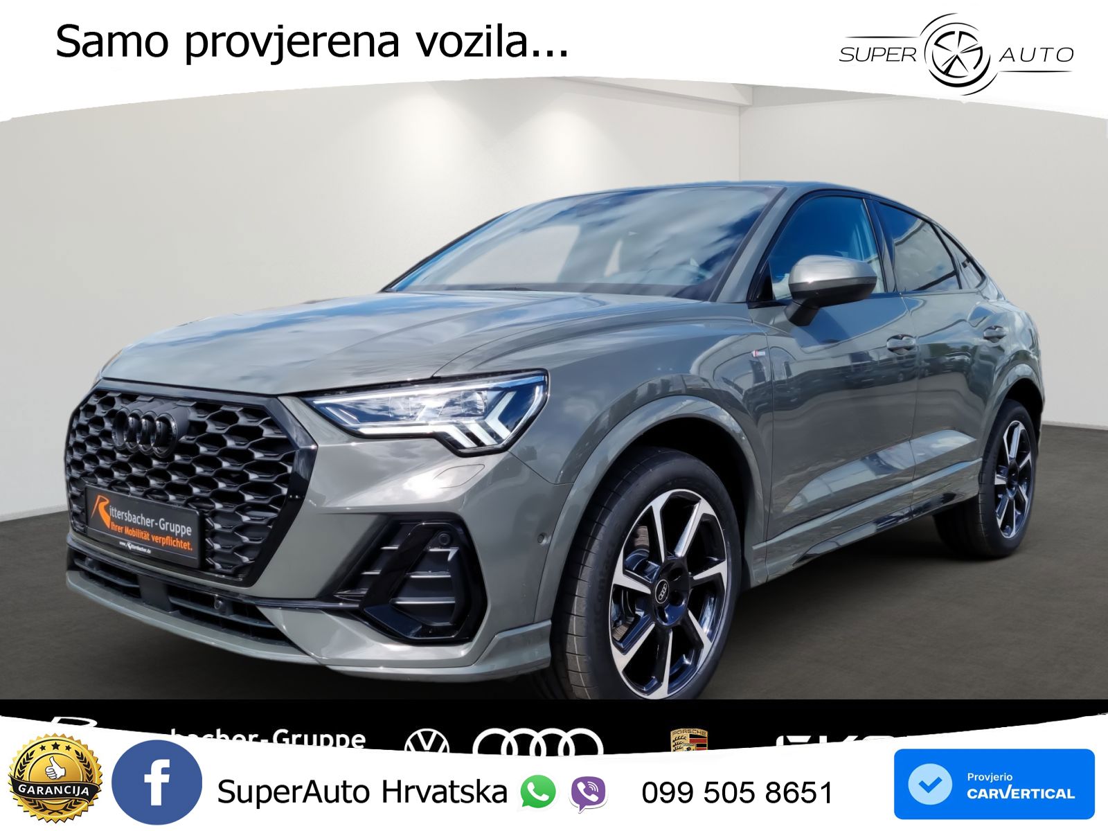 Audi Q3 Sportback 2.0 TDI (150 KS) S tronic 2x S line MATRIX+GR SJED+KAM