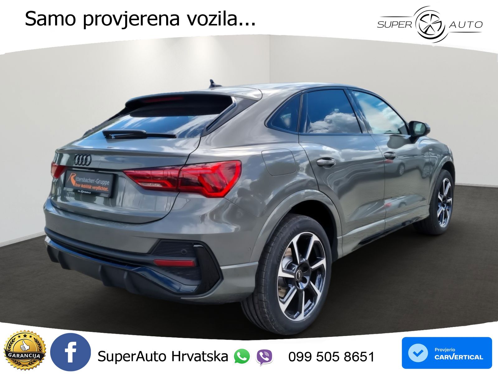 Audi Q3 Sportback 2.0 TDI (150 KS) S tronic 2x S line MATRIX+GR SJED+KAM