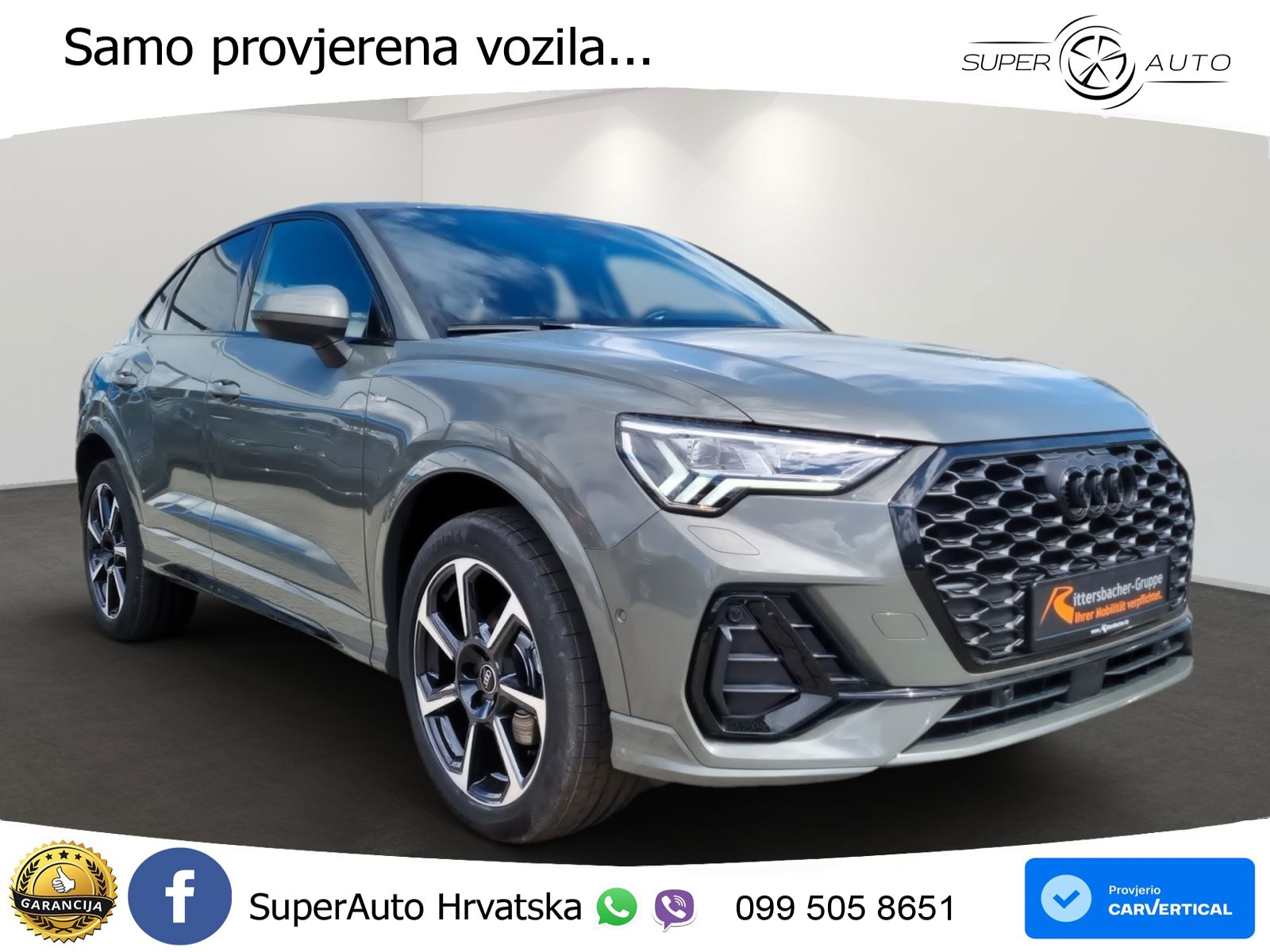 Audi Q3 Sportback 2.0 TDI (150 KS) S tronic 2x S line MATRIX+GR SJED+KAM