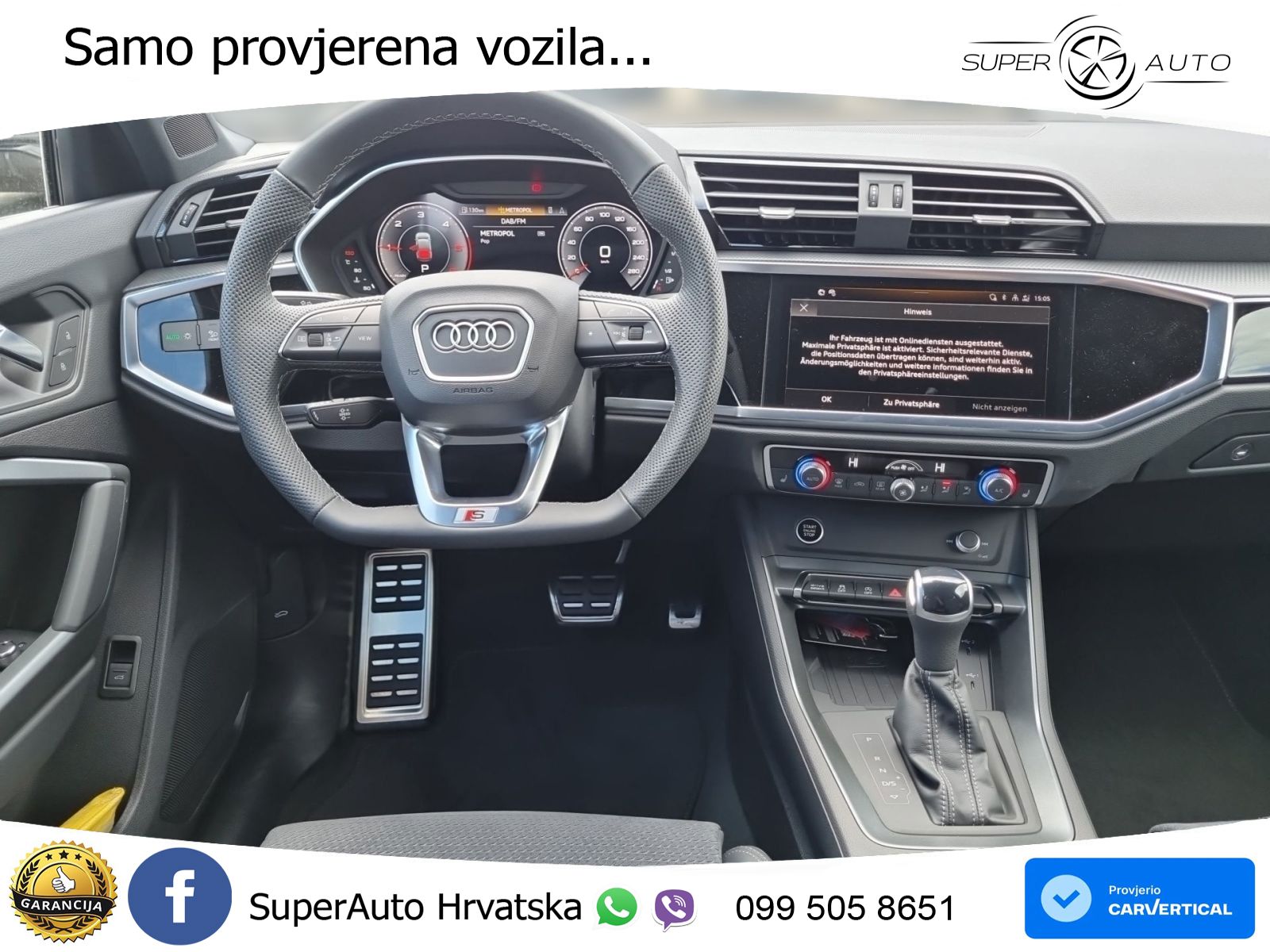 Audi Q3 Sportback 2.0 TDI (150 KS) S tronic 2x S line MATRIX+GR SJED+KAM