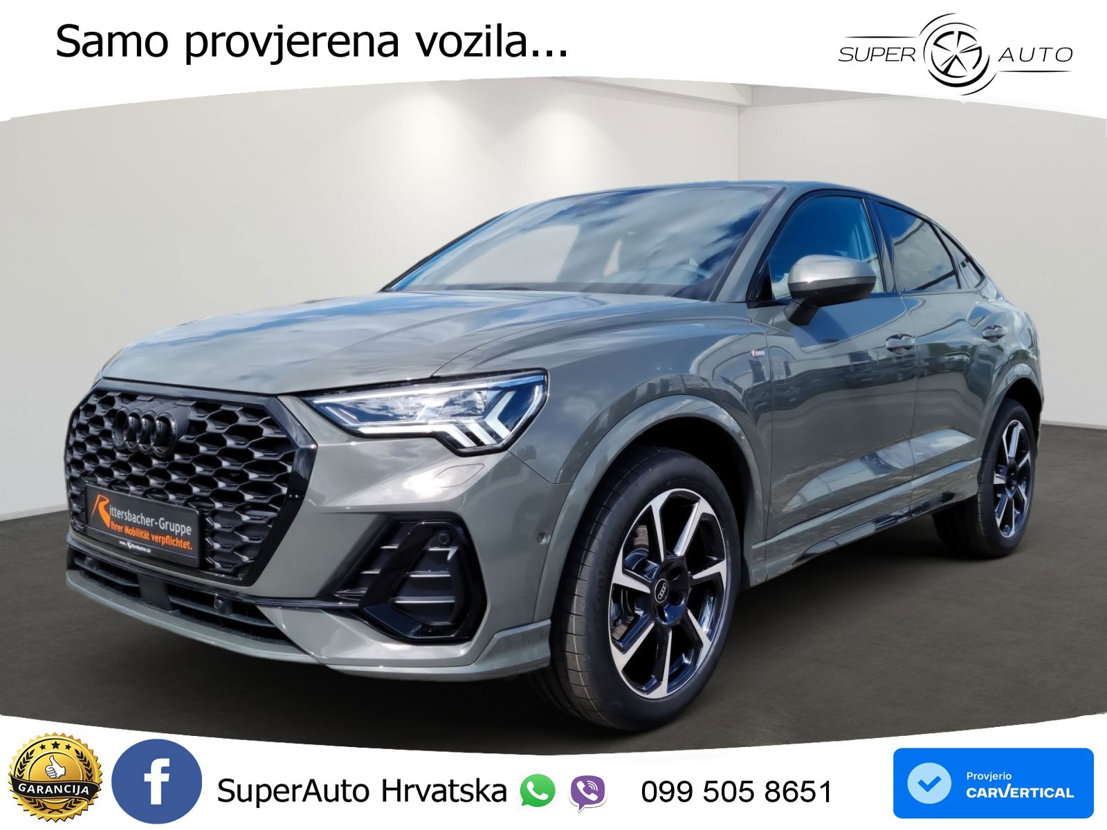 Audi Q3 Sportback 2.0 TDI (150 KS) S tronic 2x S line MATRIX+GR SJED+KAM