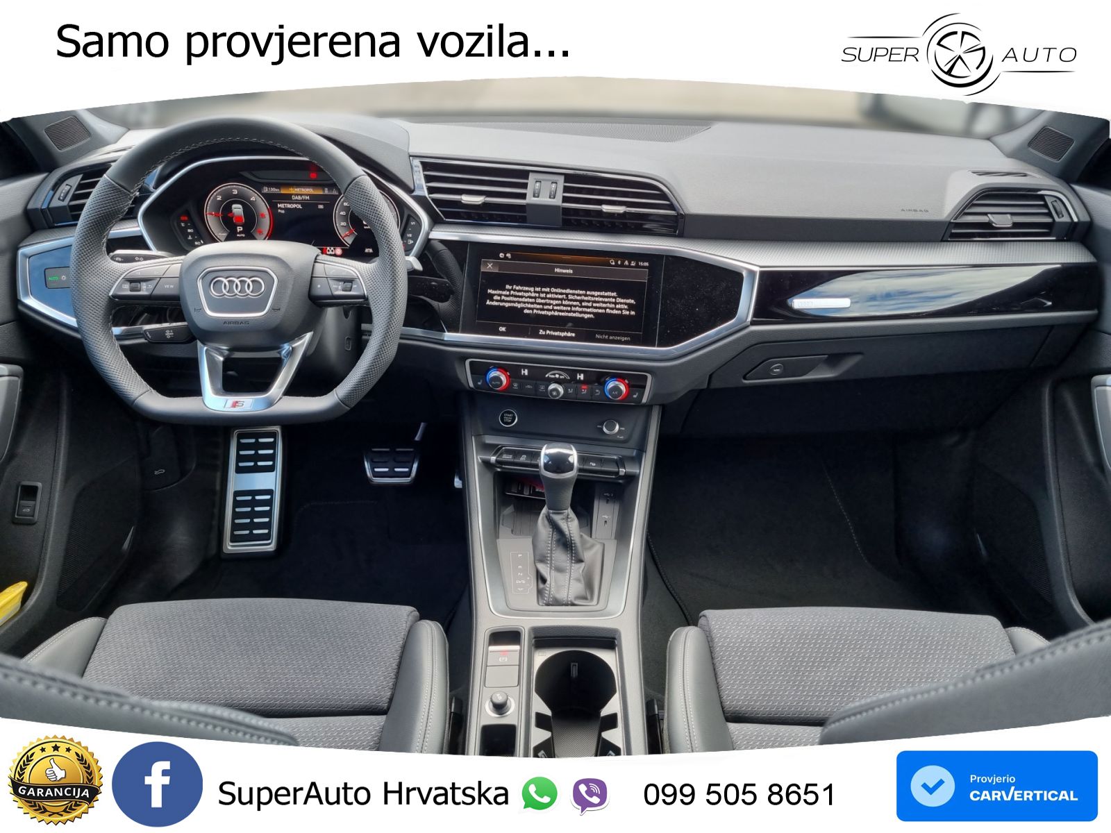 Audi Q3 Sportback 2.0 TDI (150 KS) S tronic 2x S line MATRIX+GR SJED+KAM