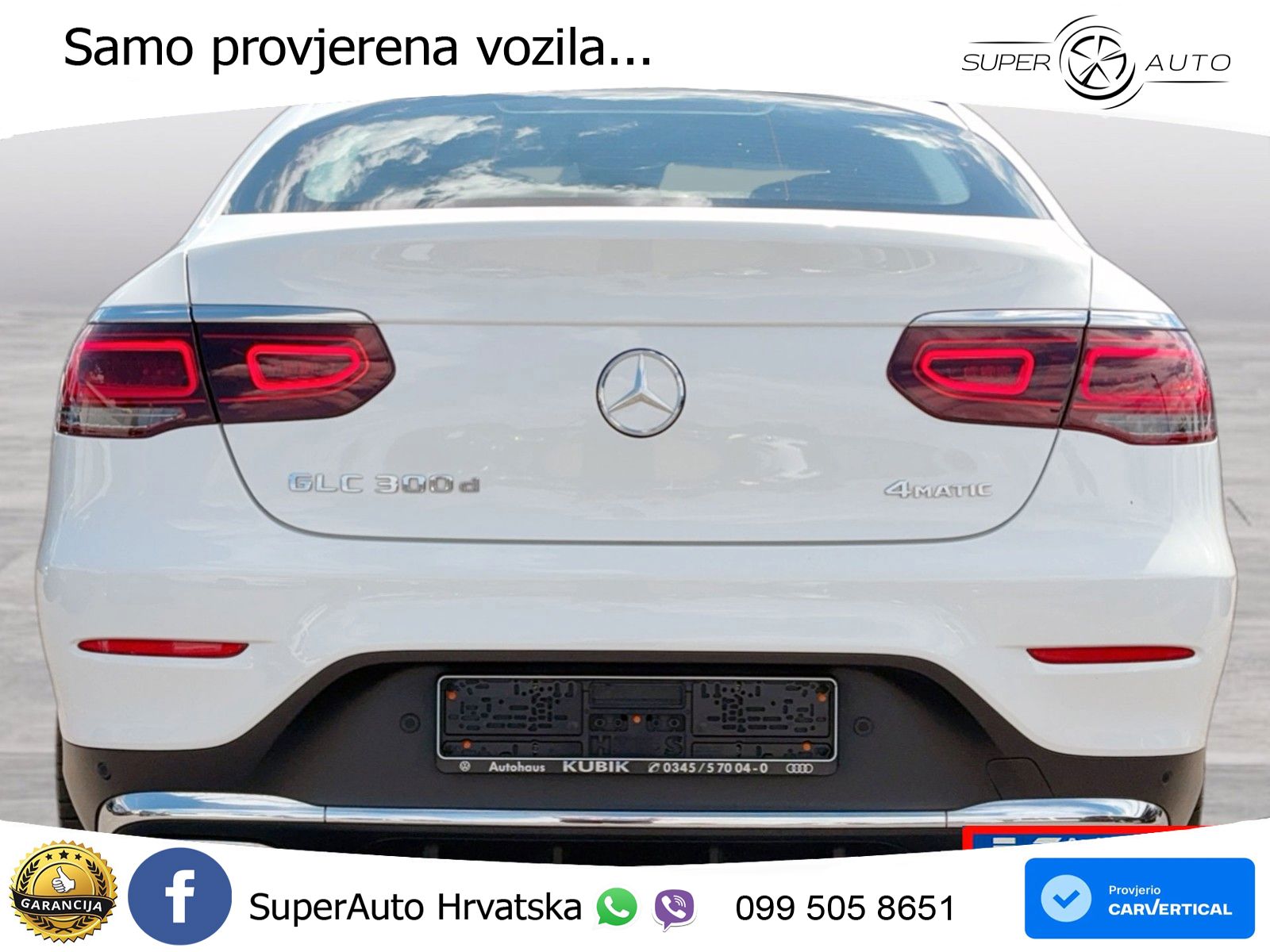 Mercedes GLC Coupe 300d (245 KS) 4MATIC G-TRONIC AMG LED+GR SJED+ACC