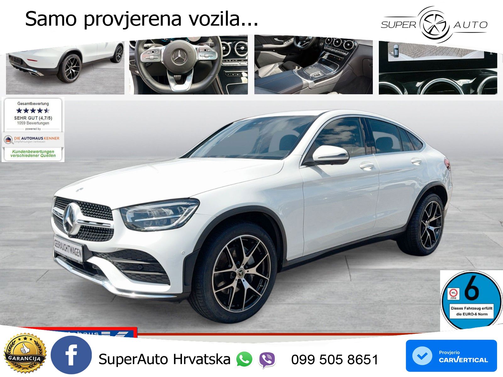 Mercedes GLC Coupe 300d (245 KS) 4MATIC G-TRONIC AMG LED+GR SJED+ACC