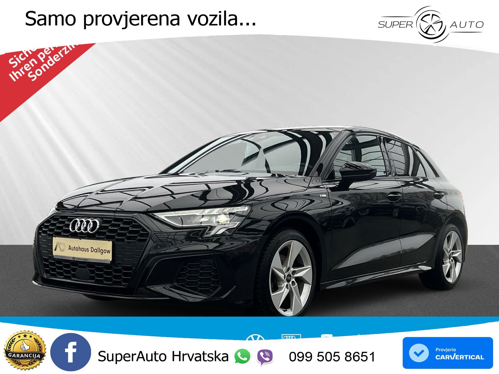 Audi A3 35 TFSI (150 KS) S tronic S line LED+GR SJED+ACC