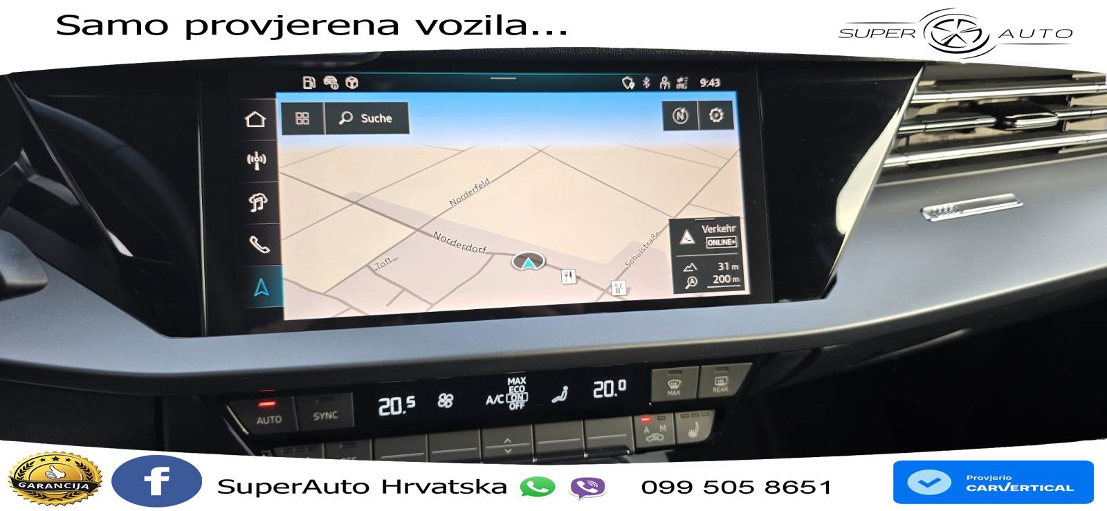 Audi A3 Sportback 30 TFSI (116 KS) Mild Hybrid S tronic advanced LED+GR SJED+ACC