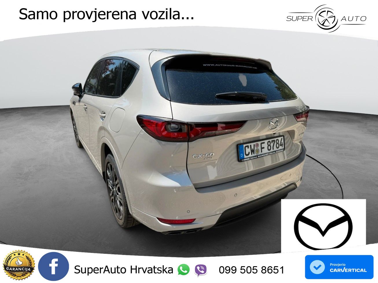 Mazda CX-60 3.3 e-Skyactiv D (254 KS) AWD Automatic LED+GR SJED+ACC