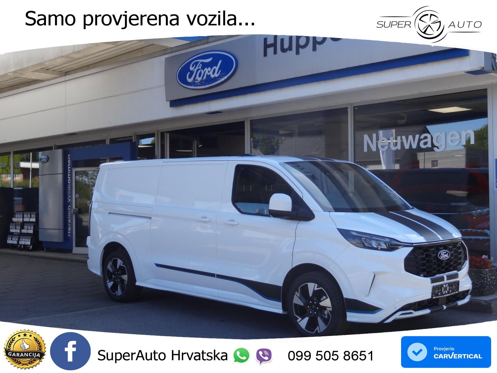 Ford Transit Custom 320 L2H1 Sport AUT AHK LED 19"ALU 170 KS