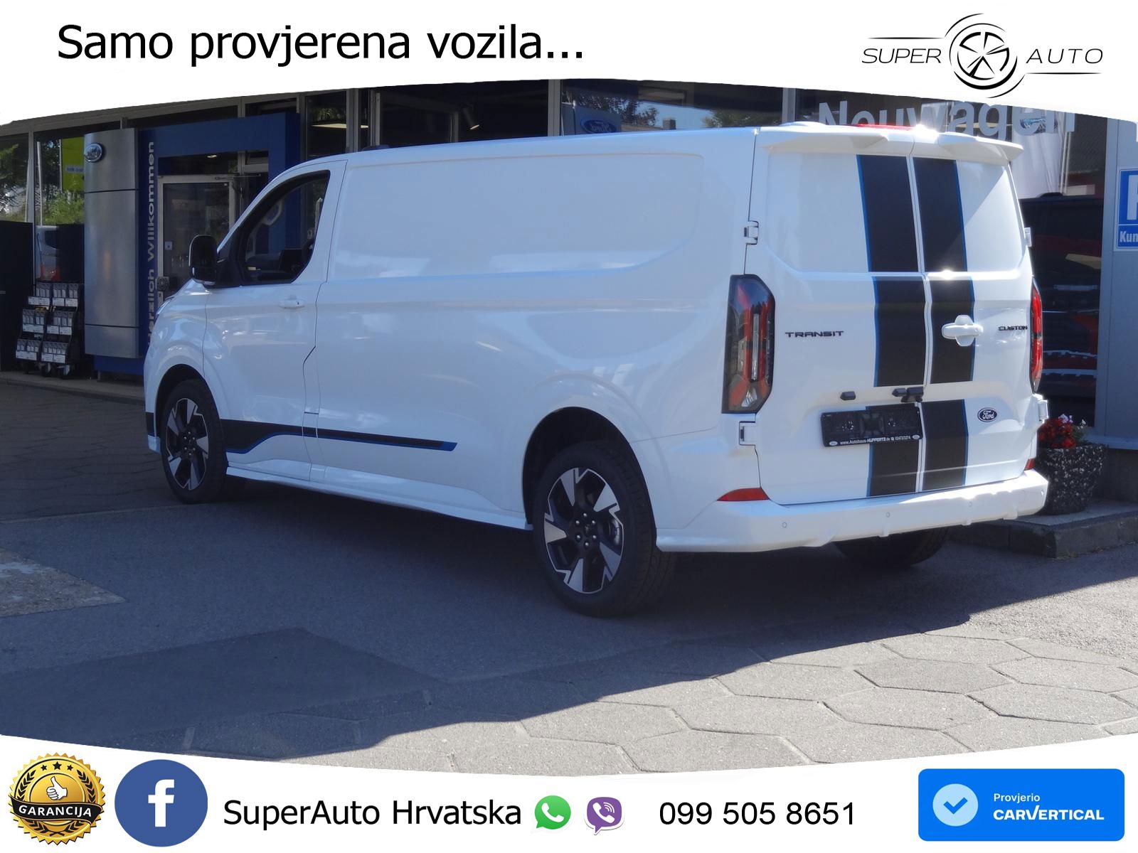 Ford Transit Custom 320 L2H1 Sport AUT AHK LED 19"ALU 170 KS