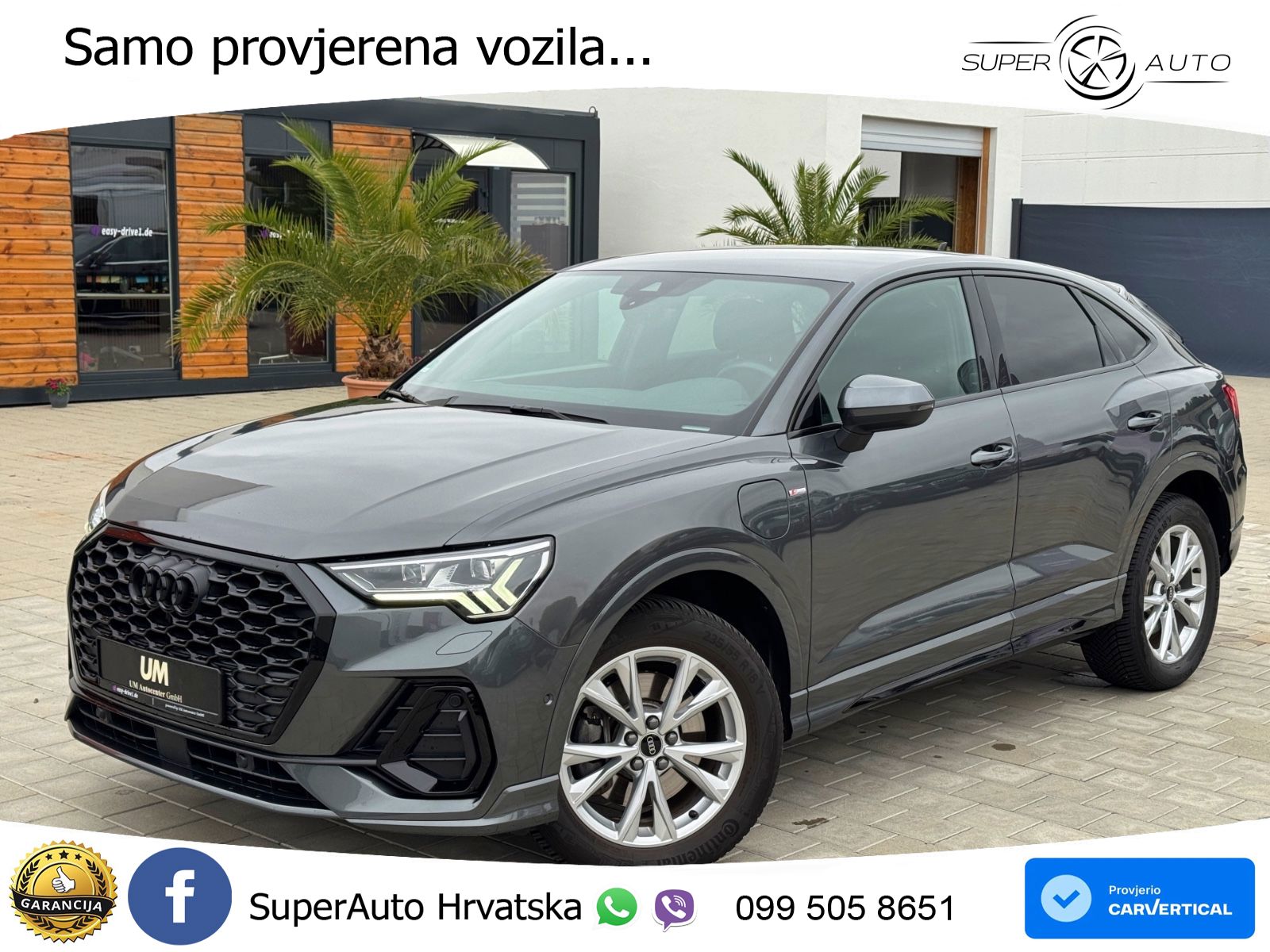 Audi Q3 Sportback 45 TFSIe (245 KS) S tronic S line MATRIX+GR SJED+KAM