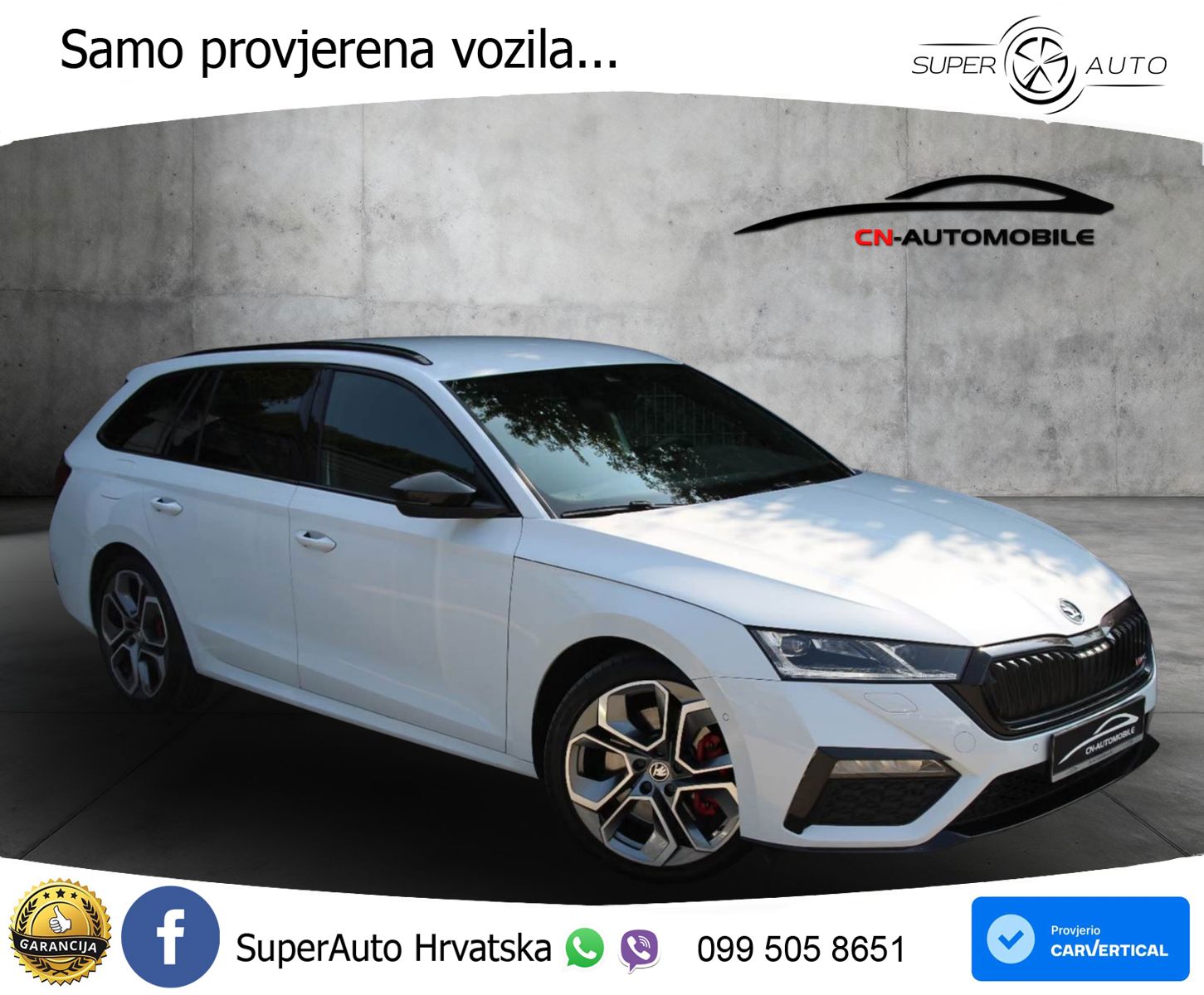 Škoda Octavia Combi RS 2.0 TSI (245 KS) DSG LED+GR SJED+ACC