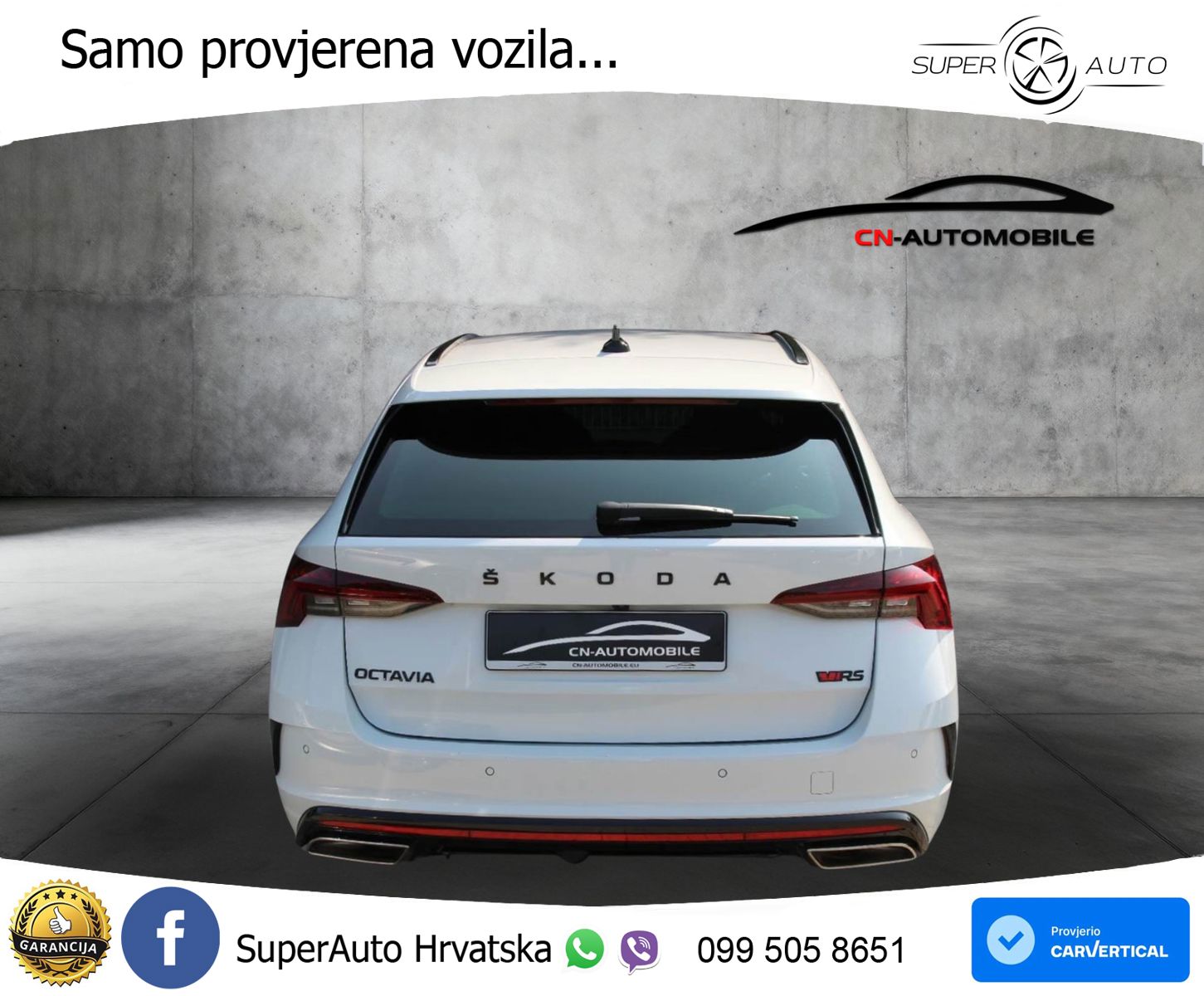 Škoda Octavia Combi RS 2.0 TSI (245 KS) DSG LED+GR SJED+ACC