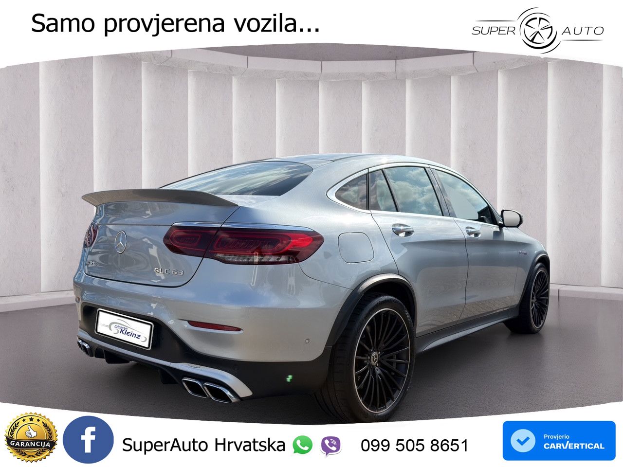 Mercedes AMG GLC 63 V8 (476 KS) 4MATIC+ MCT ACC+HEAD+GR SJED+360+PANO