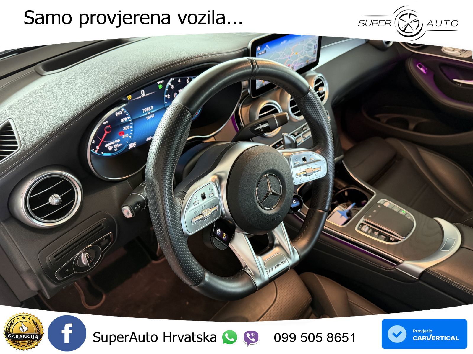 Mercedes AMG GLC 63 V8 (476 KS) 4MATIC+ MCT ACC+HEAD+GR SJED+360+PANO