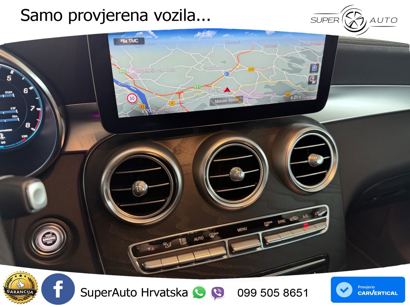 Mercedes AMG GLC 63 V8 (476 KS) 4MATIC+ MCT ACC+HEAD+GR SJED+360+PANO