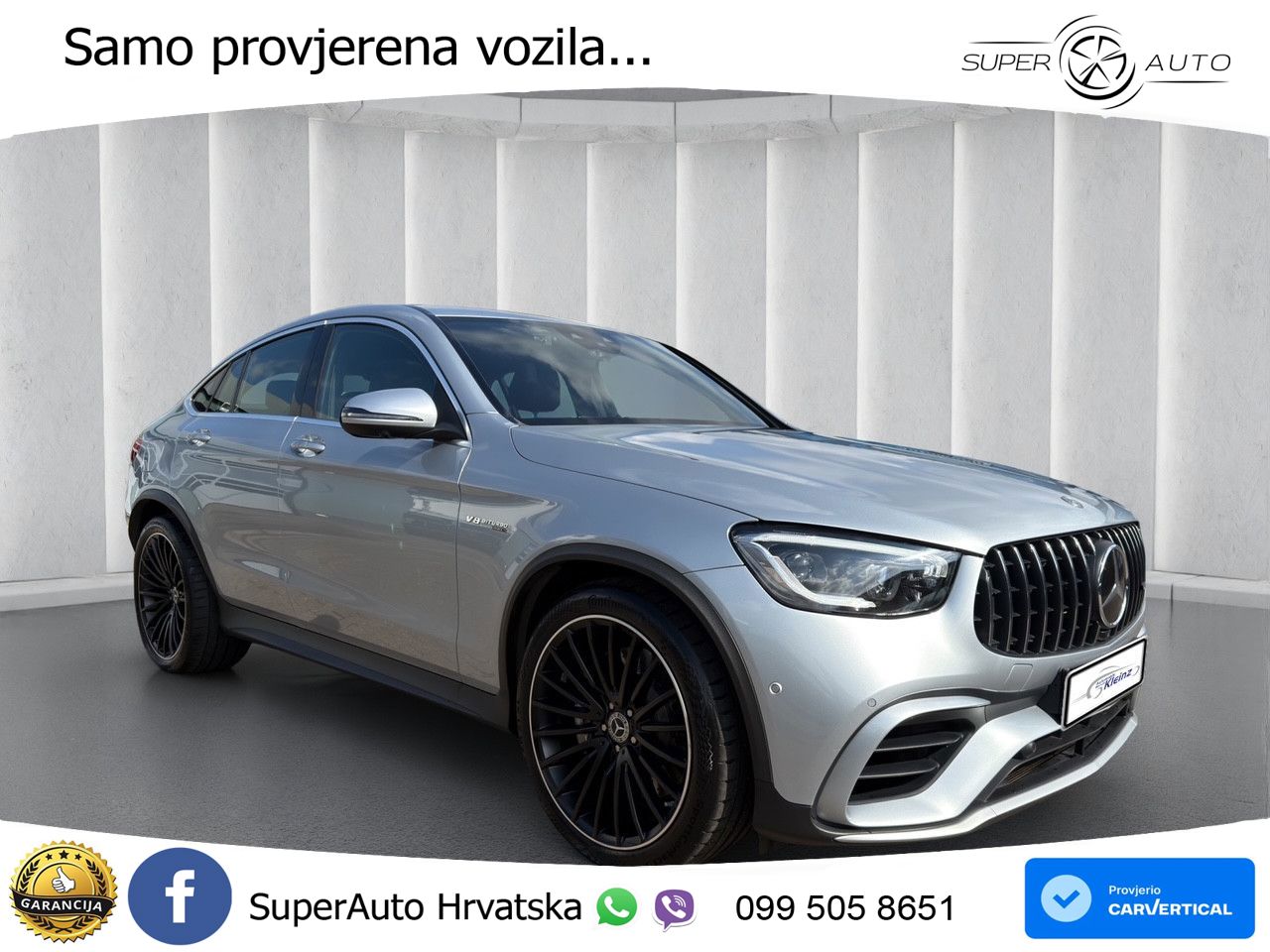 Mercedes AMG GLC 63 V8 (476 KS) 4MATIC+ MCT ACC+HEAD+GR SJED+360+PANO