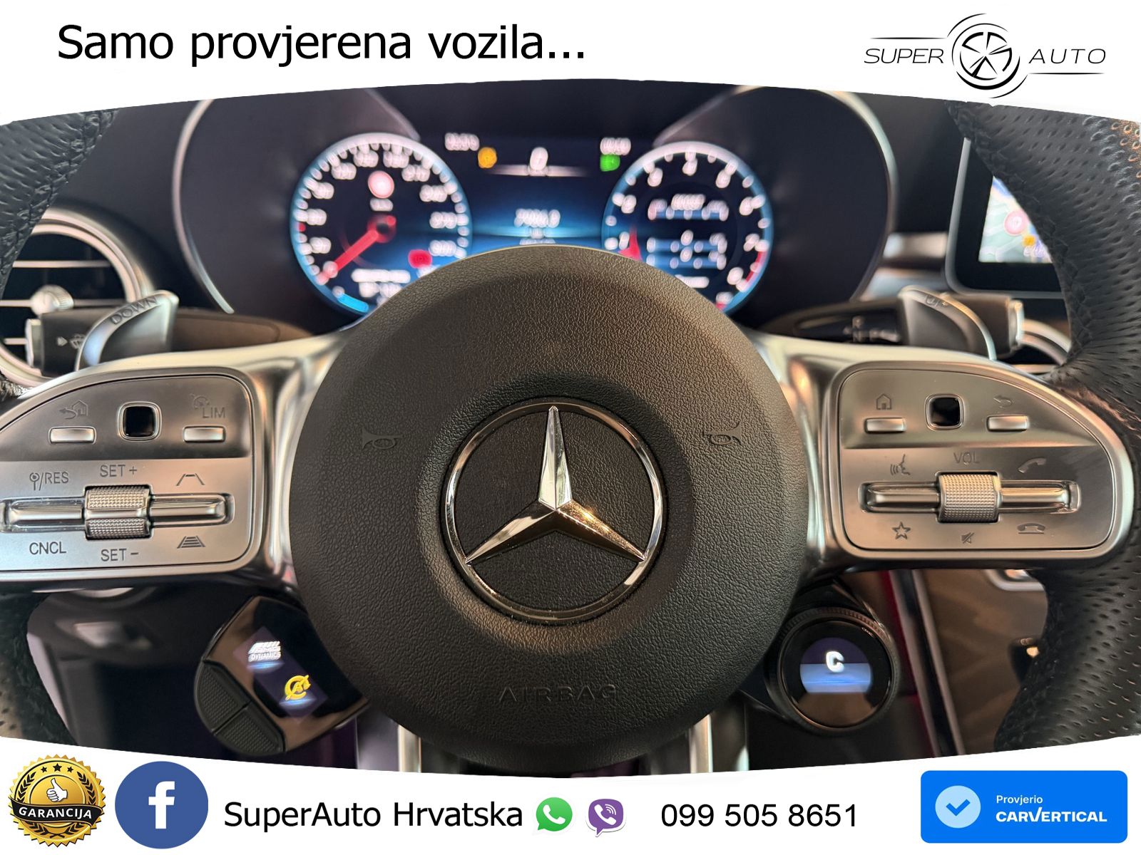 Mercedes AMG GLC 63 V8 (476 KS) 4MATIC+ MCT ACC+HEAD+GR SJED+360+PANO
