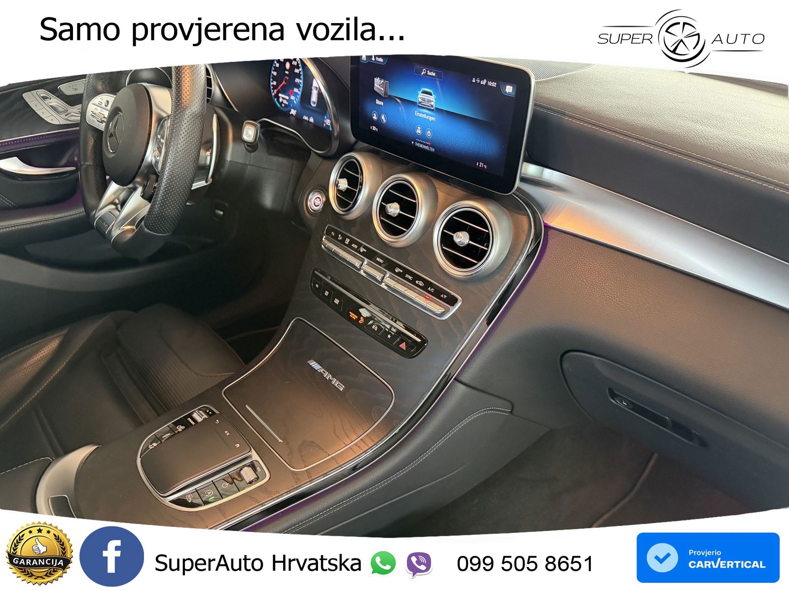 Mercedes AMG GLC 63 V8 (476 KS) 4MATIC+ MCT ACC+HEAD+GR SJED+360+PANO