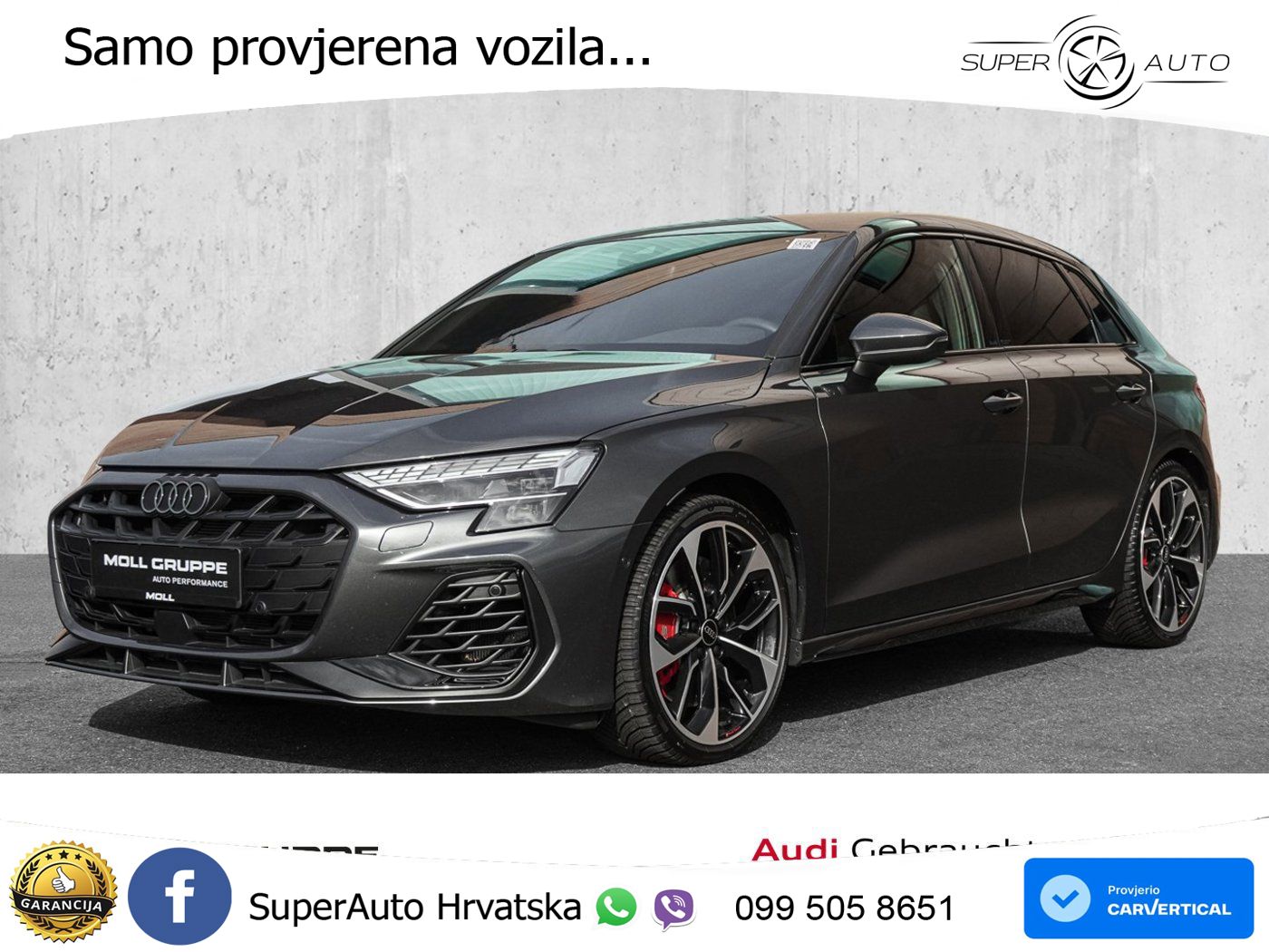 Audi S3 2.0 TFSI (333 KS) quattro S tronic MATRIX+GR SJED+KAM