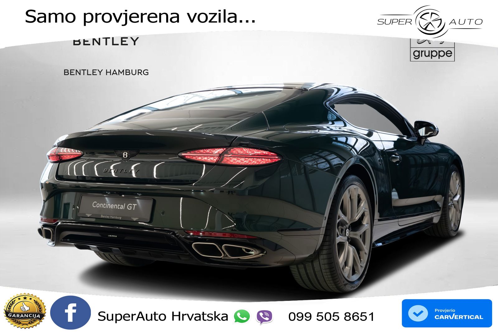Bentley Continental GT IV 4.0 V8 TFSi (680 KS) AWD DCT LED+GR SJED+ACC