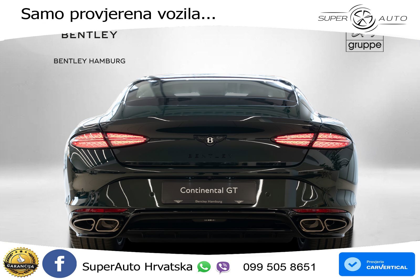 Bentley Continental GT IV 4.0 V8 TFSi (680 KS) AWD DCT LED+GR SJED+ACC