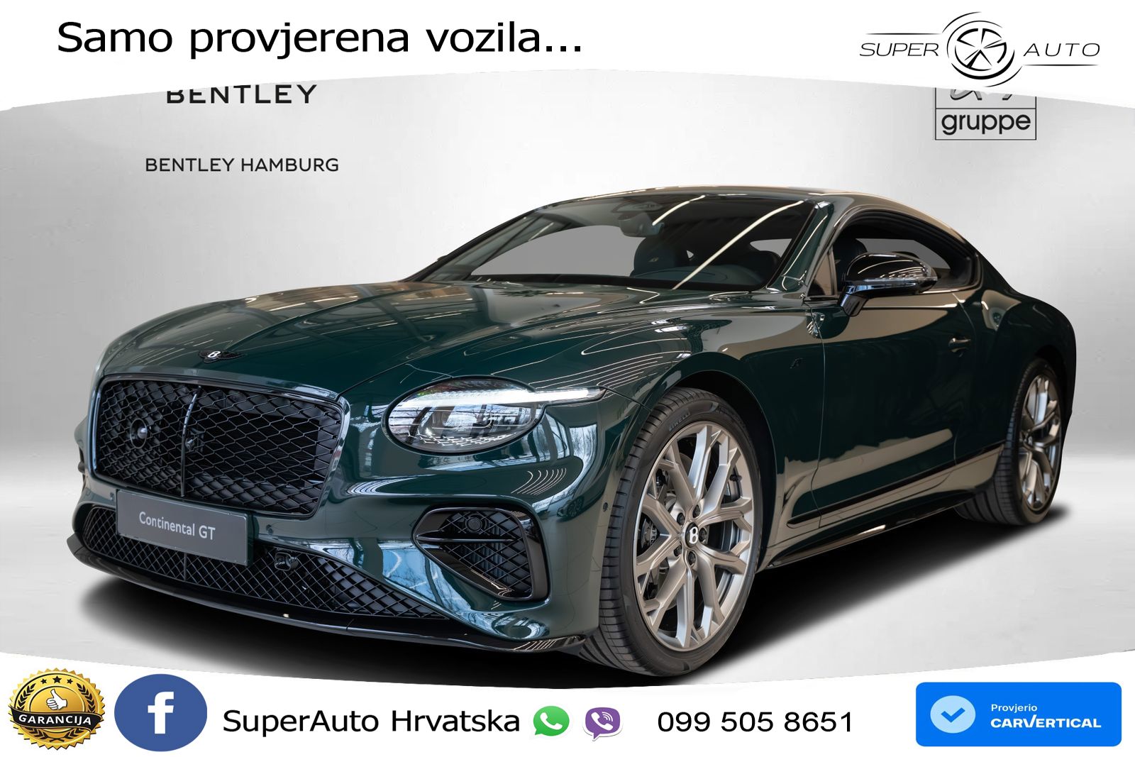 Bentley Continental GT IV 4.0 V8 TFSi (680 KS) AWD DCT LED+GR SJED+ACC