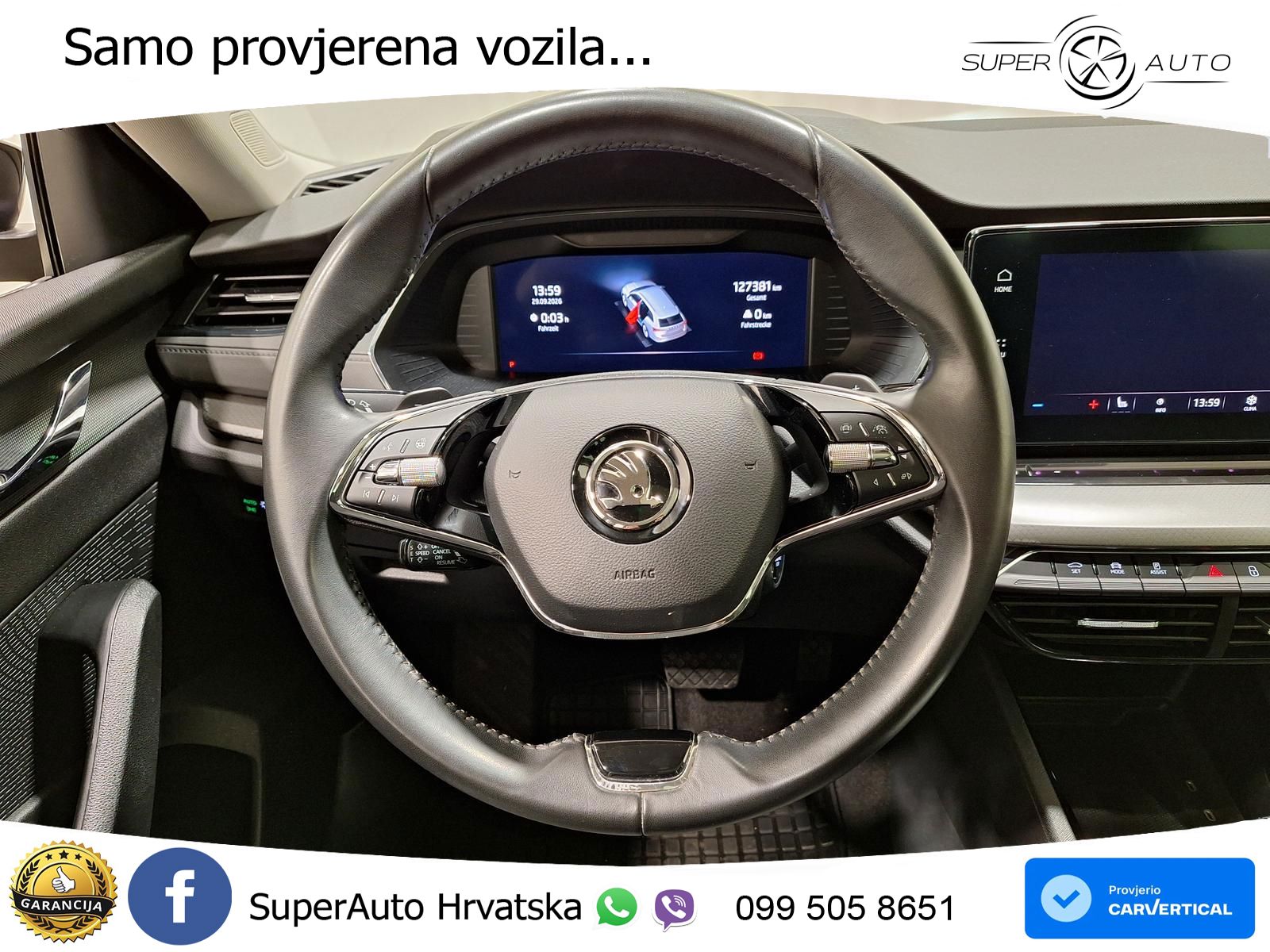 Škoda Octavia Combi 2.0 TDI (150 KS) DSG LED+GR SJED+ACC