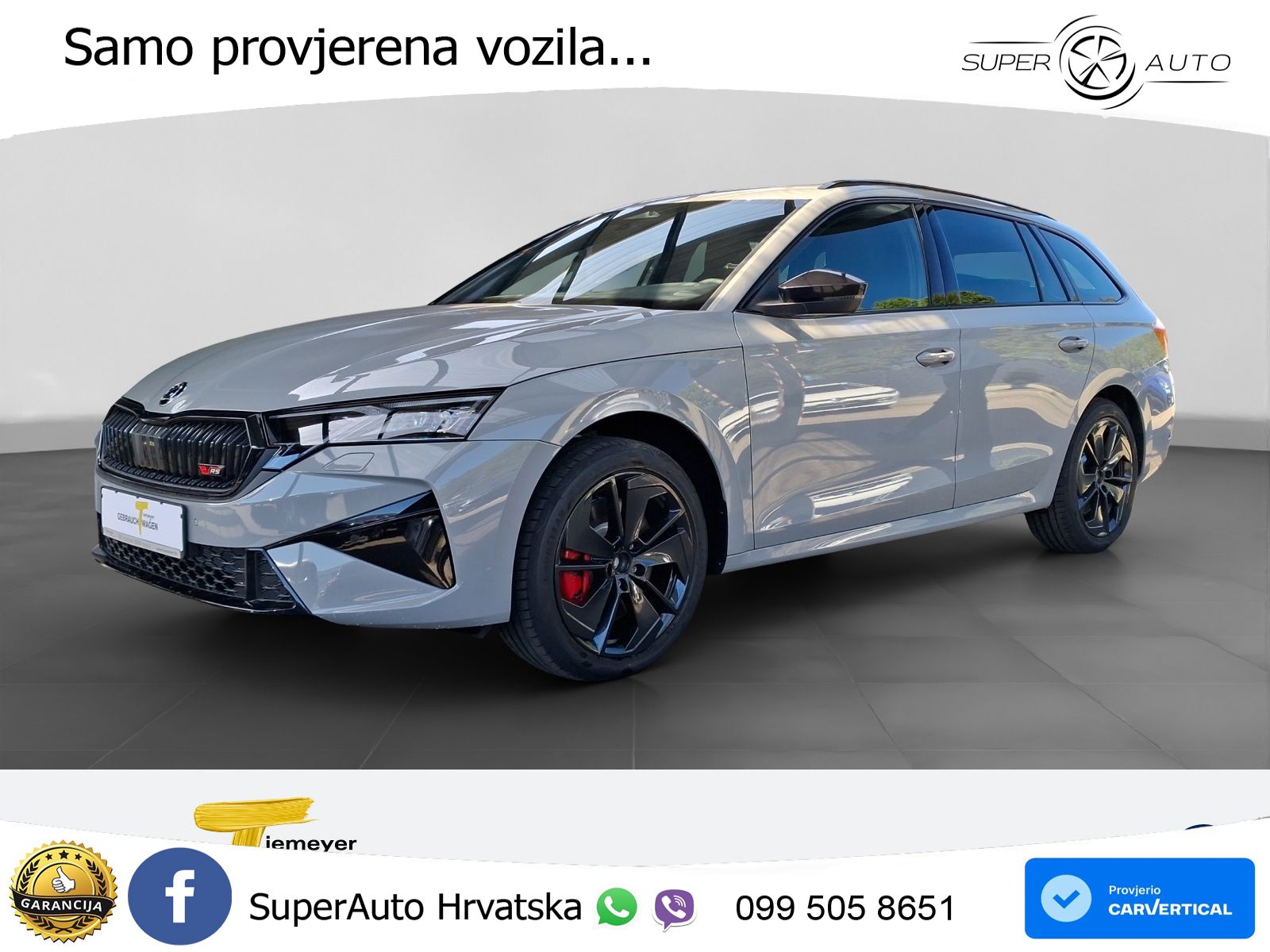 Škoda Octavia Combi RS 2.0 TSI (265 KS) DSG MATRIX+GR SJED+KAM