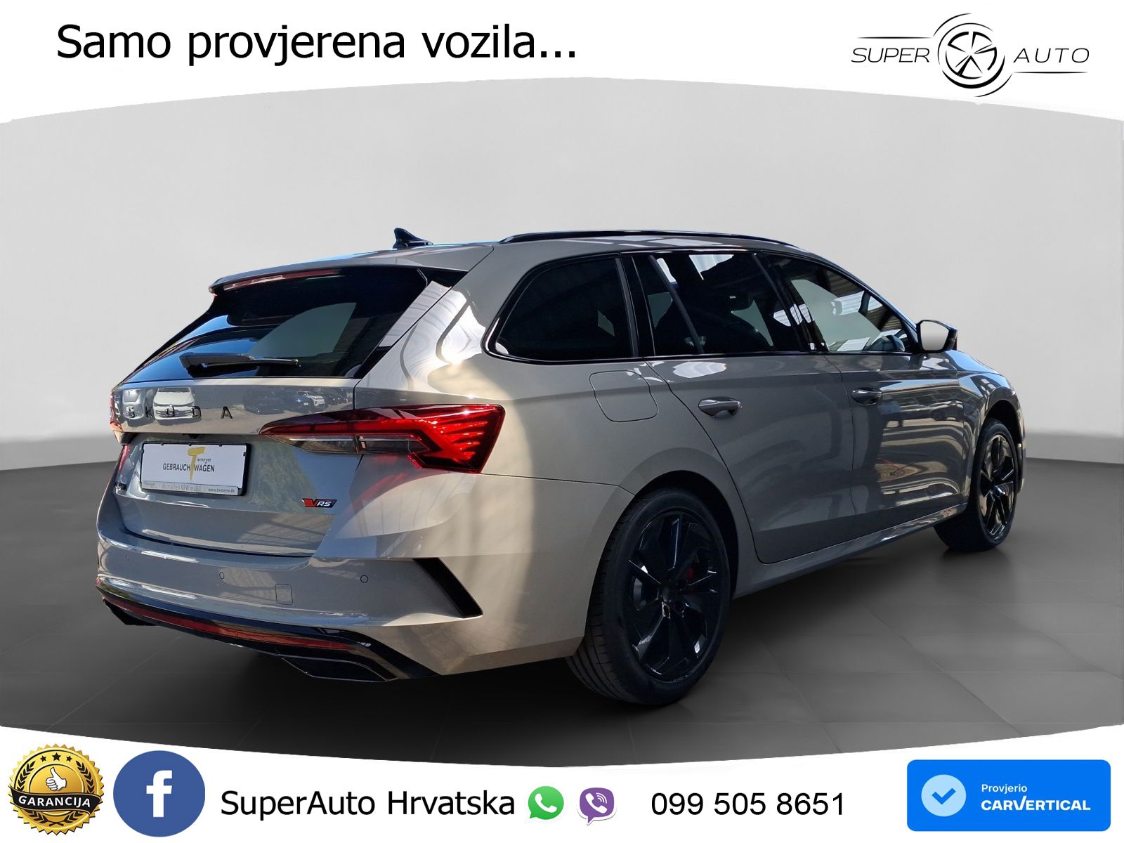 Škoda Octavia Combi RS 2.0 TSI (265 KS) DSG MATRIX+GR SJED+KAM