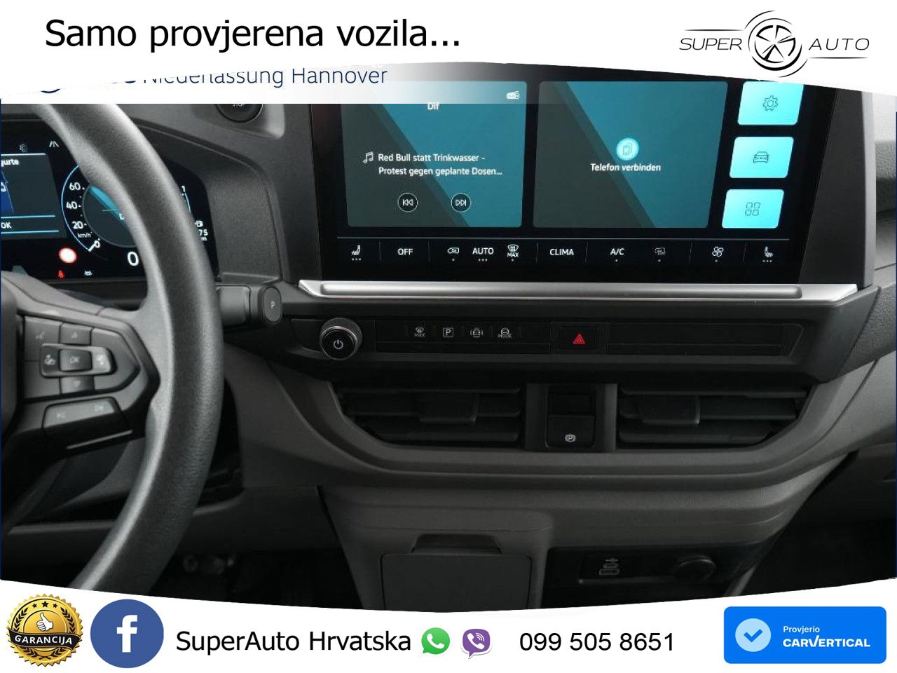 Volkswagen Transporter Kasten kurz Kamera PDC 150 KS