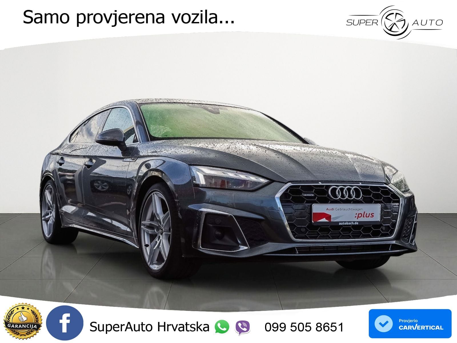 Audi A5 Sportback 45 TFSI (265 KS) quattro S tronic S line MATRIX+GR SJED+KAM