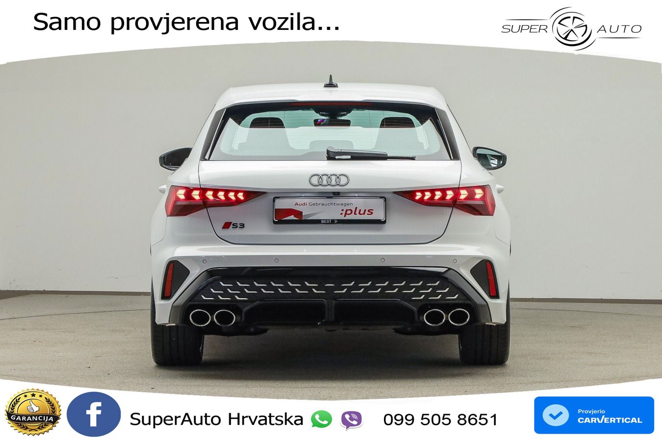 Audi S3 2.0 TFSI (333 KS) quattro S tronic LED+GR SJED+ACC