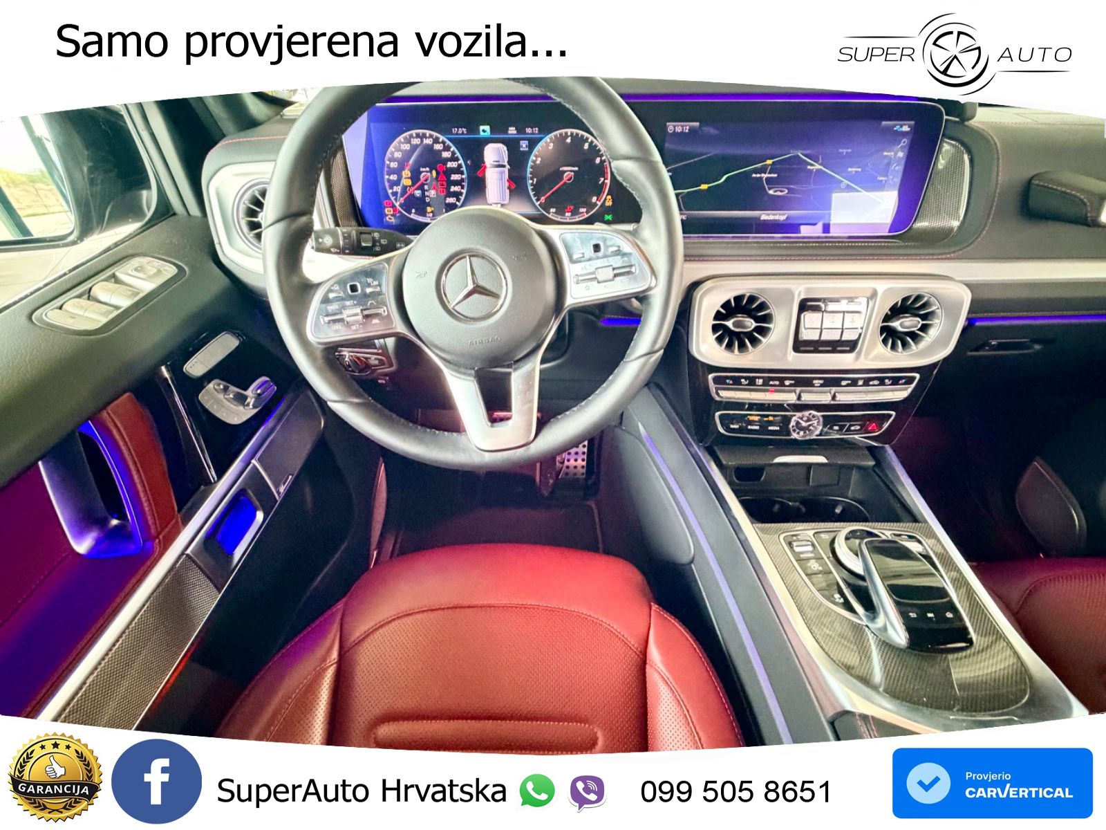 Mercedes G 500 Long V8 (422 KS) 4MATIC 9G-TRONIC AMG LED+GR SJED+ACC