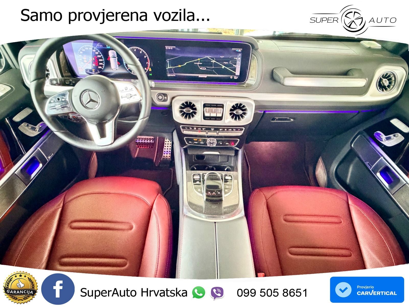Mercedes G 500 Long V8 (422 KS) 4MATIC 9G-TRONIC AMG LED+GR SJED+ACC