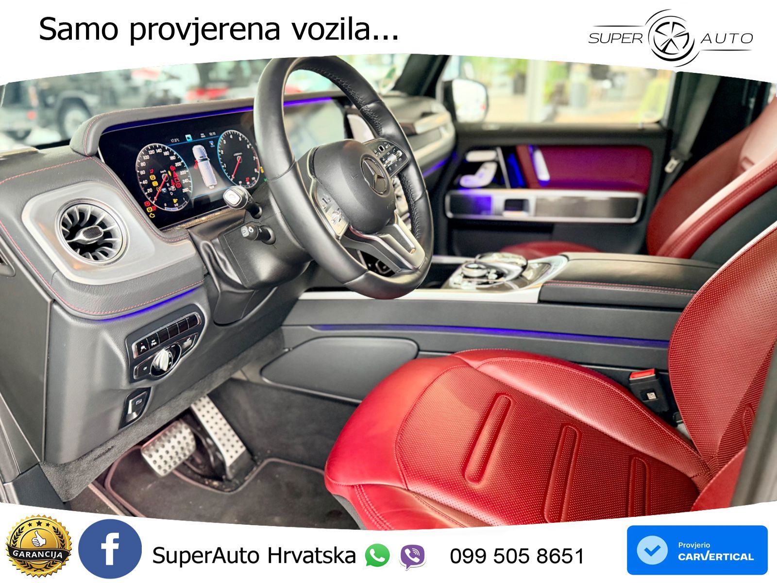 Mercedes G 500 Long V8 (422 KS) 4MATIC 9G-TRONIC AMG LED+GR SJED+ACC