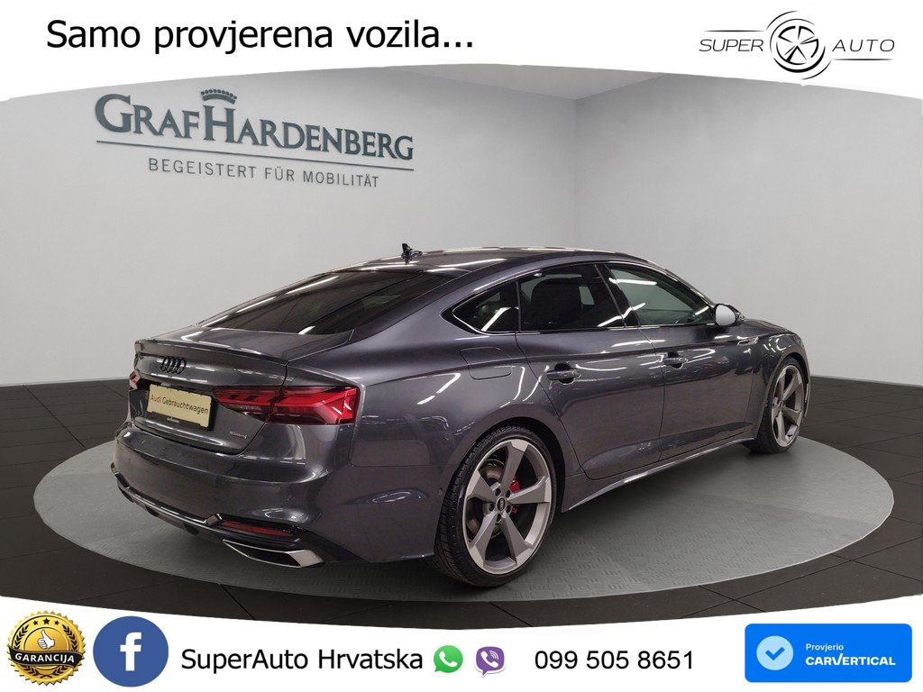 Audi A5 Sportback  40 TFSI (204 KS) quattro S tronic S line MATRIX+GR SJED+KAM